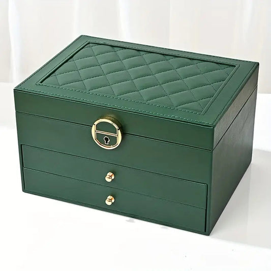 LUXE JEWEL – Elegante Schmuckbox aus Leder für stilvolle Aufbewahrungs Leder für stilvolle Aufbewahrung