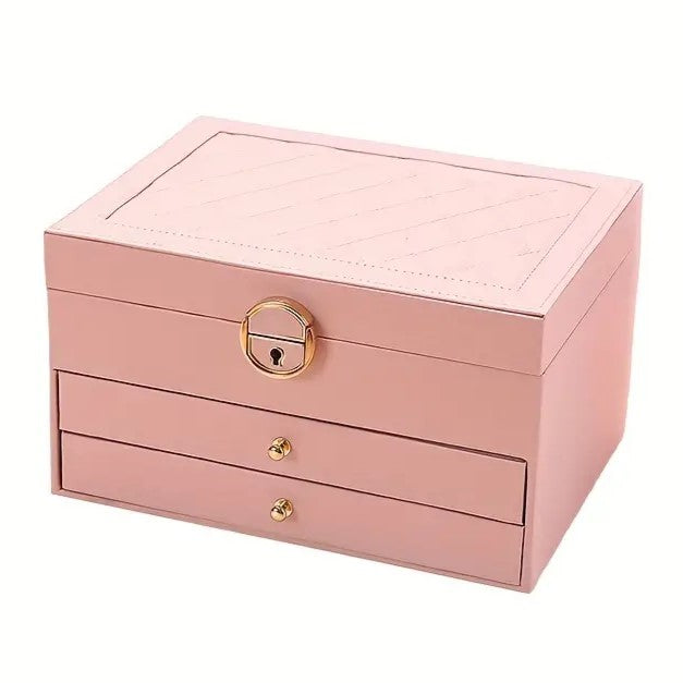 LUXE JEWEL – Elegante Schmuckbox aus Leder für stilvolle Aufbewahrungs Leder für stilvolle Aufbewahrung