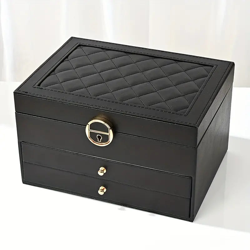 LUXE JEWEL – Elegante Schmuckbox aus Leder für stilvolle Aufbewahrungs Leder für stilvolle Aufbewahrung