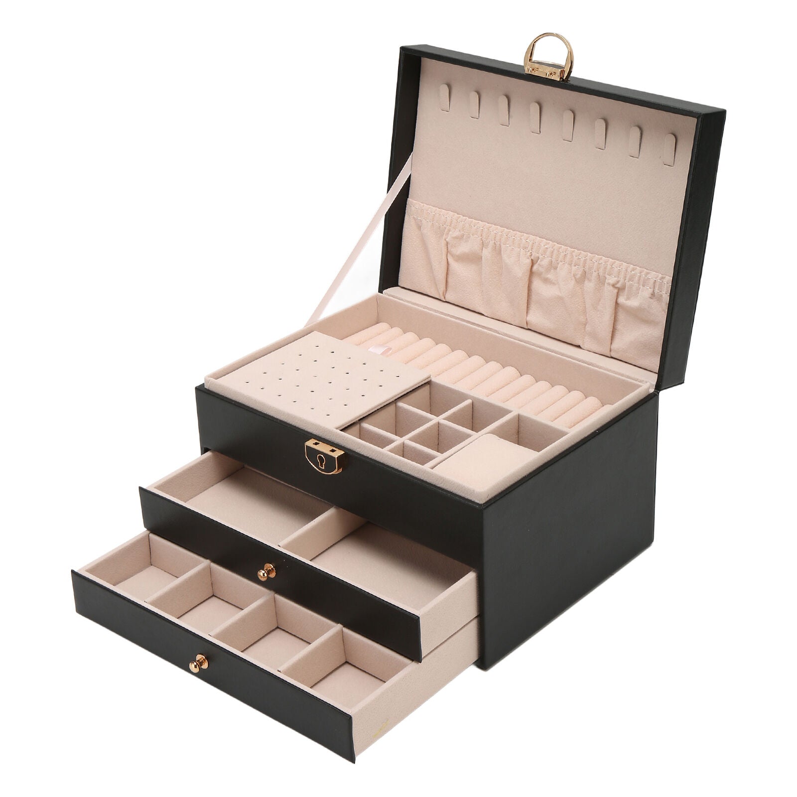 LUXE JEWEL – Elegante Schmuckbox aus Leder für stilvolle Aufbewahrungs Leder für stilvolle Aufbewahrung