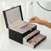 LUXE JEWEL – Elegante Schmuckbox aus Leder für stilvolle Aufbewahrungs Leder für stilvolle Aufbewahrung