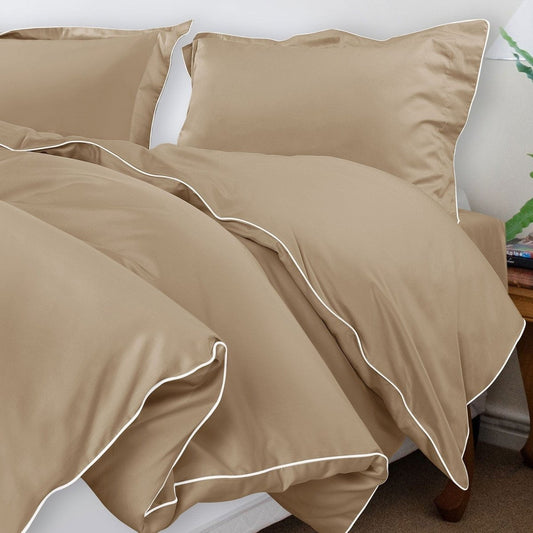 Velurest Bettwäsche-Set 500TC | Luxuriöse Baumwolle | Edler Bettbezug mit Kissenhüllen | Hotelqualität für erholsamen Schlaf