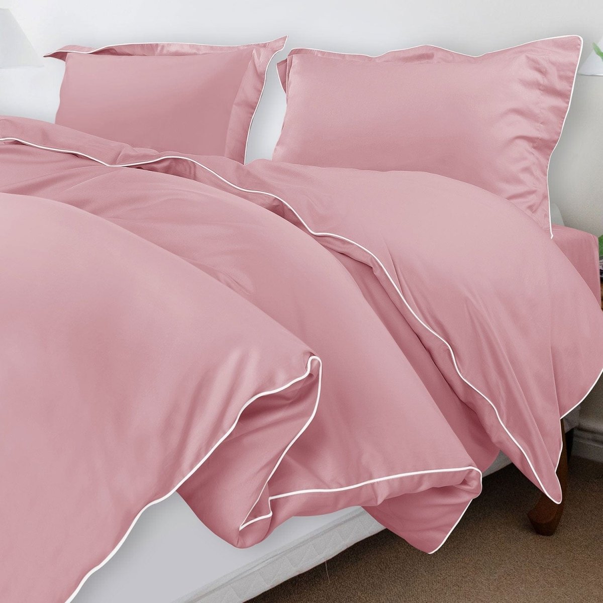 Velurest Bettwäsche-Set 500TC | Luxuriöse Baumwolle | Edler Bettbezug mit Kissenhüllen | Hotelqualität für erholsamen Schlaf