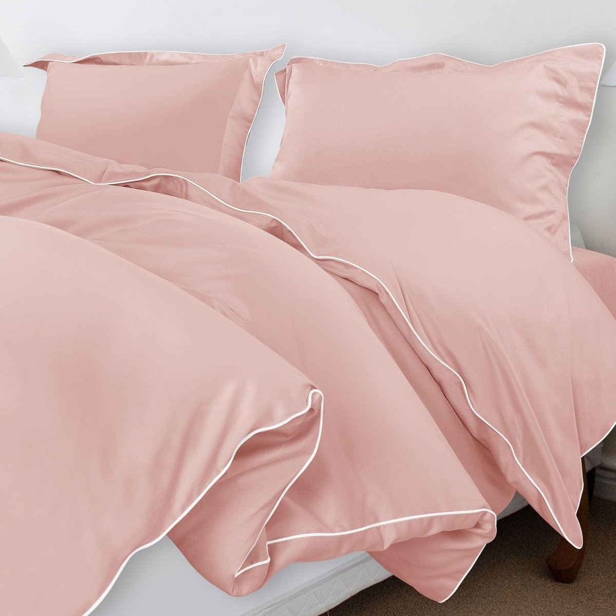 Velurest Bettwäsche-Set 500TC | Luxuriöse Baumwolle | Edler Bettbezug mit Kissenhüllen | Hotelqualität für erholsamen Schlaf