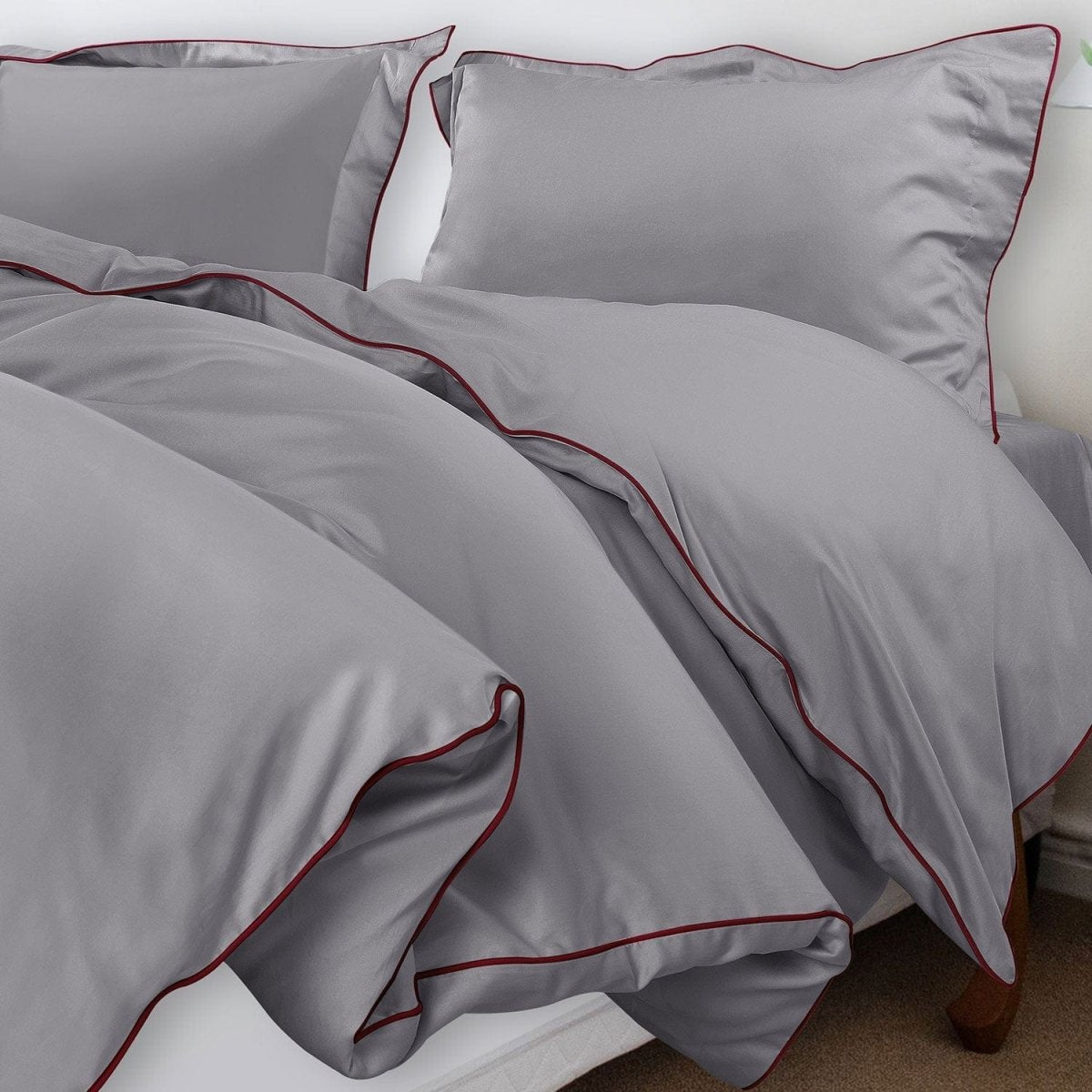 Velurest Bettwäsche-Set 500TC | Luxuriöse Baumwolle | Edler Bettbezug mit Kissenhüllen | Hotelqualität für erholsamen Schlaf