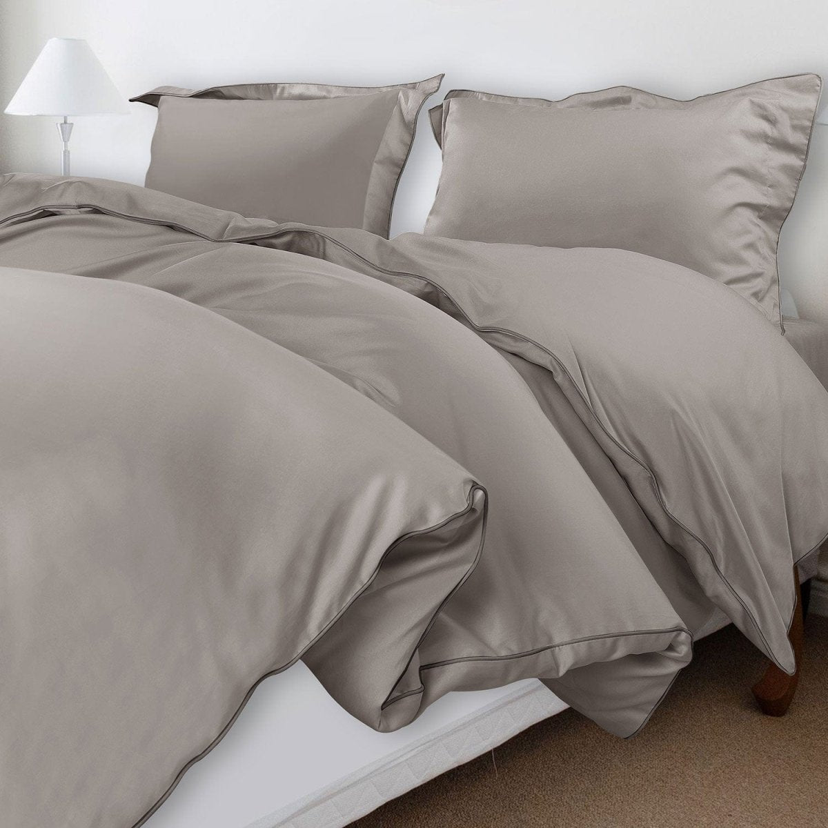 Velurest Bettwäsche-Set 500TC | Luxuriöse Baumwolle | Edler Bettbezug mit Kissenhüllen | Hotelqualität für erholsamen Schlaf