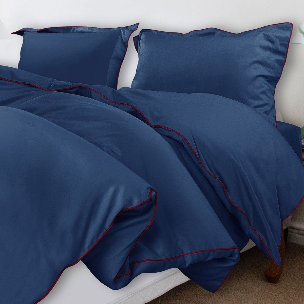 Velurest Bettwäsche-Set 500TC | Luxuriöse Baumwolle | Edler Bettbezug mit Kissenhüllen | Hotelqualität für erholsamen Schlaf