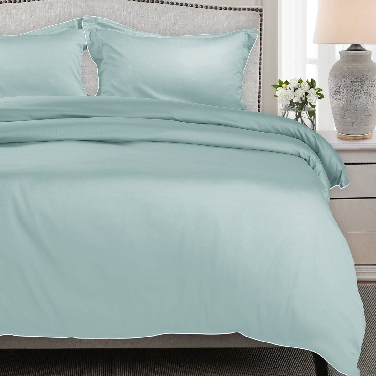Velurest Bettwäsche-Set 500TC | Luxuriöse Baumwolle | Edler Bettbezug mit Kissenhüllen | Hotelqualität für erholsamen Schlaf