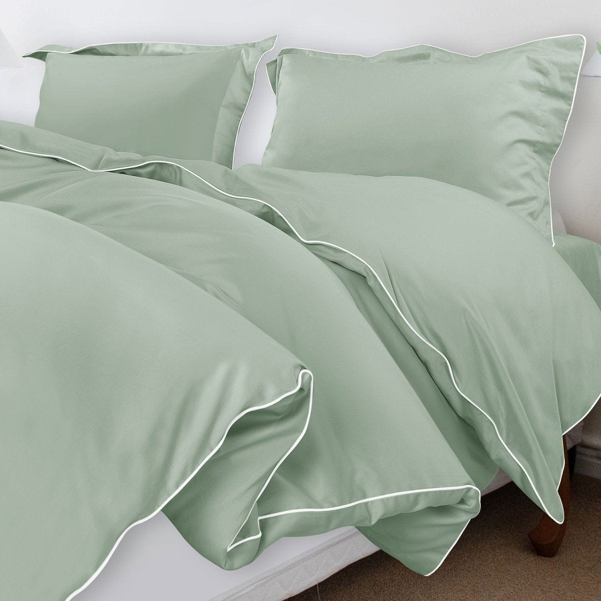 Velurest Bettwäsche-Set 500TC | Luxuriöse Baumwolle | Edler Bettbezug mit Kissenhüllen | Hotelqualität für erholsamen Schlaf