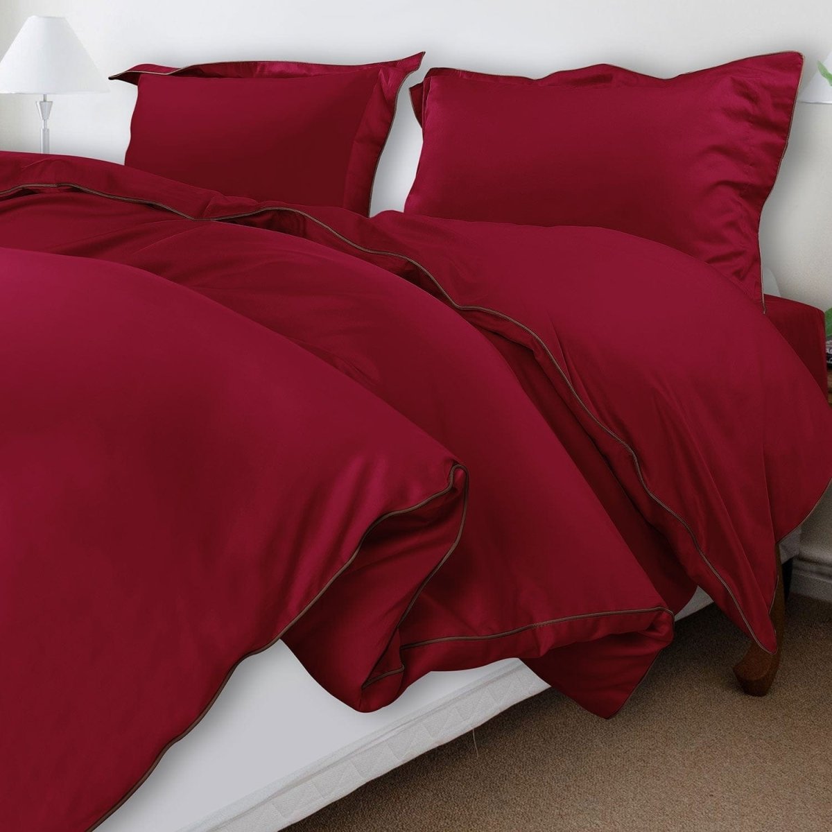 Velurest Bettwäsche-Set 500TC | Luxuriöse Baumwolle | Edler Bettbezug mit Kissenhüllen | Hotelqualität für erholsamen Schlaf