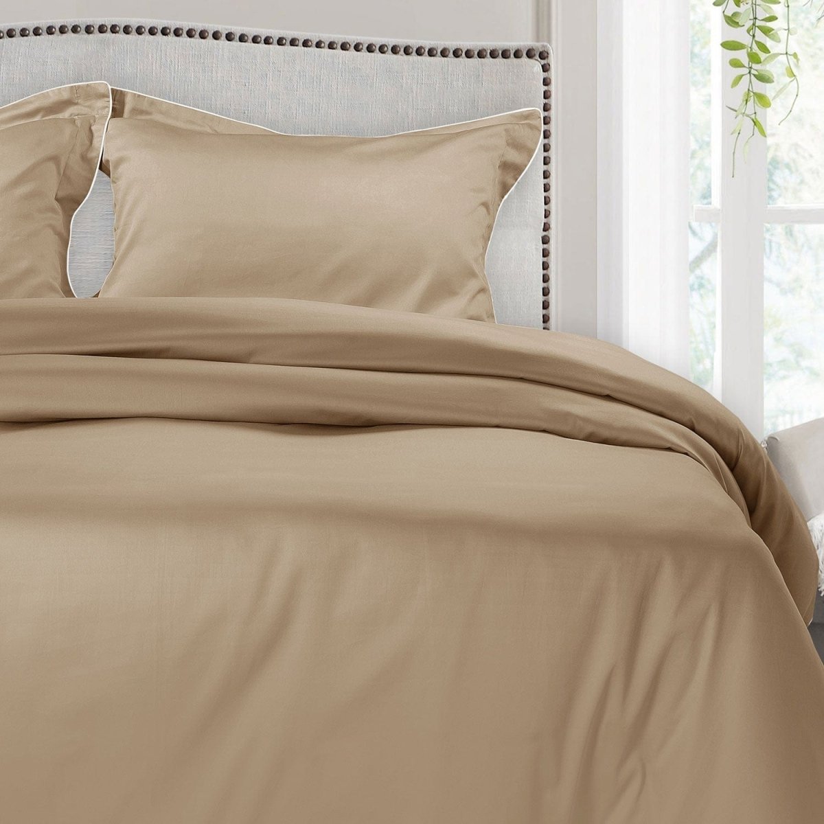 Velurest Bettwäsche-Set 500TC | Luxuriöse Baumwolle | Edler Bettbezug mit Kissenhüllen | Hotelqualität für erholsamen Schlaf