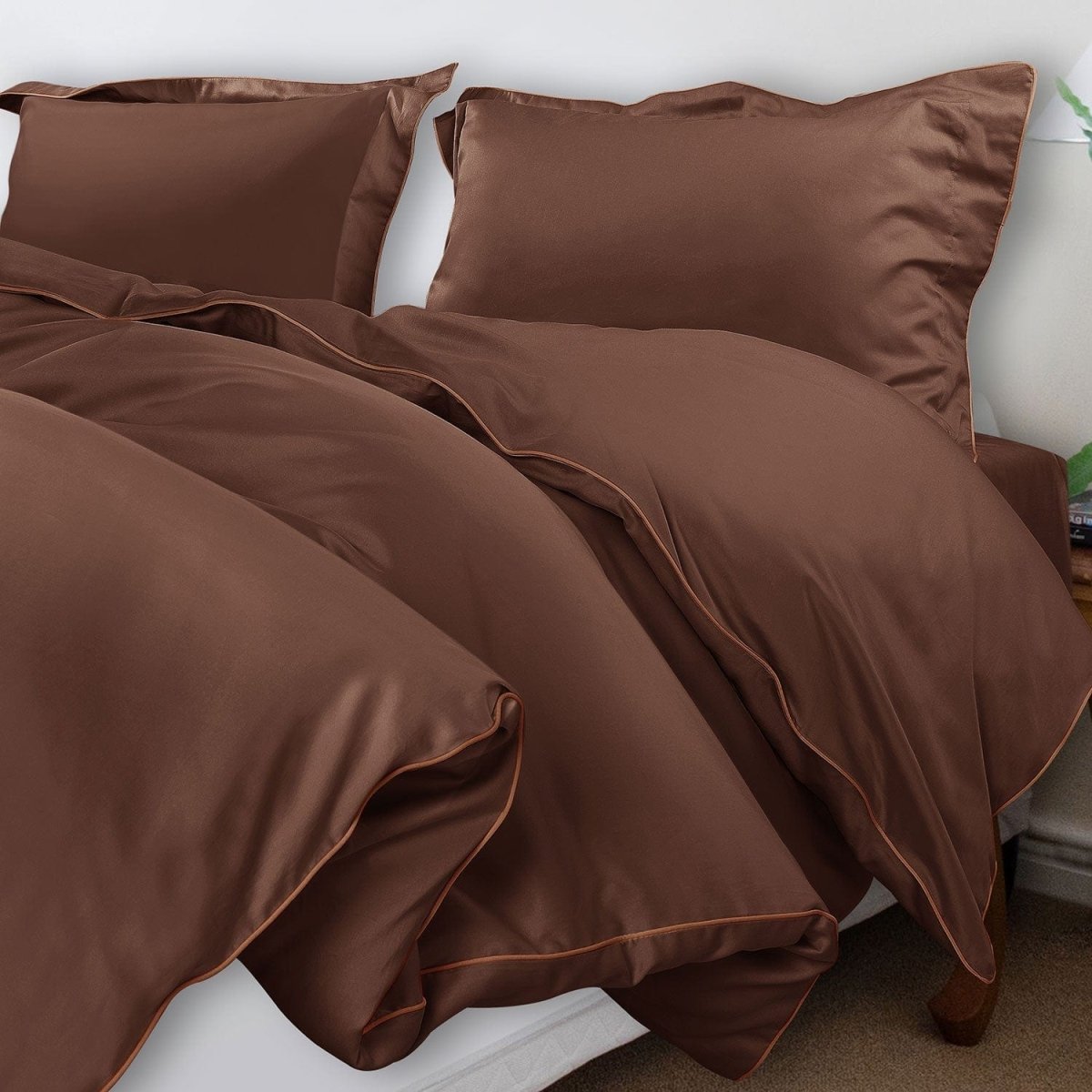 Velurest Bettwäsche-Set 500TC | Luxuriöse Baumwolle | Edler Bettbezug mit Kissenhüllen | Hotelqualität für erholsamen Schlaf