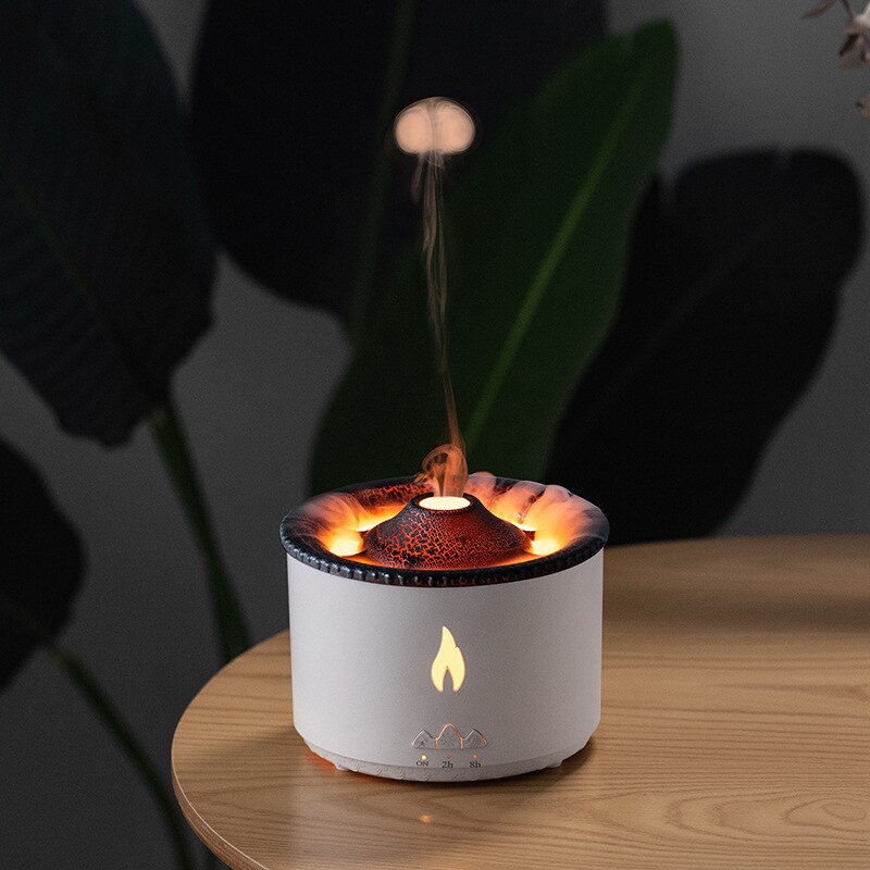 LavaMist Flammenbefeuchter | Aromatherapie-Diffusor & Nachtlampe | Realistischer Feuereffekt | Luftreiniger für Zuhause 1