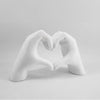 LoveSculpt Madera – Figura decorativa artesanal de madera para un hogar lleno de amor