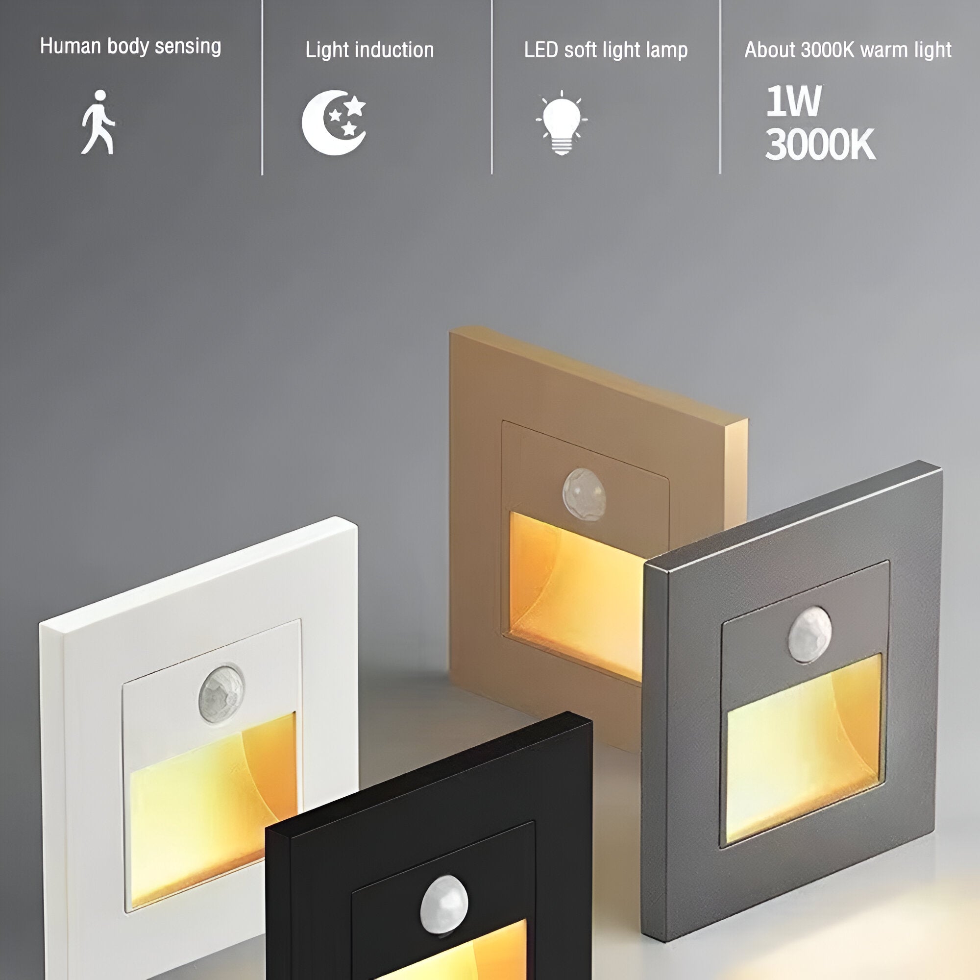 LumiStep Wall Light – LED Wandleuchte mit Bewegungssensor für Flur & Treppenhaus