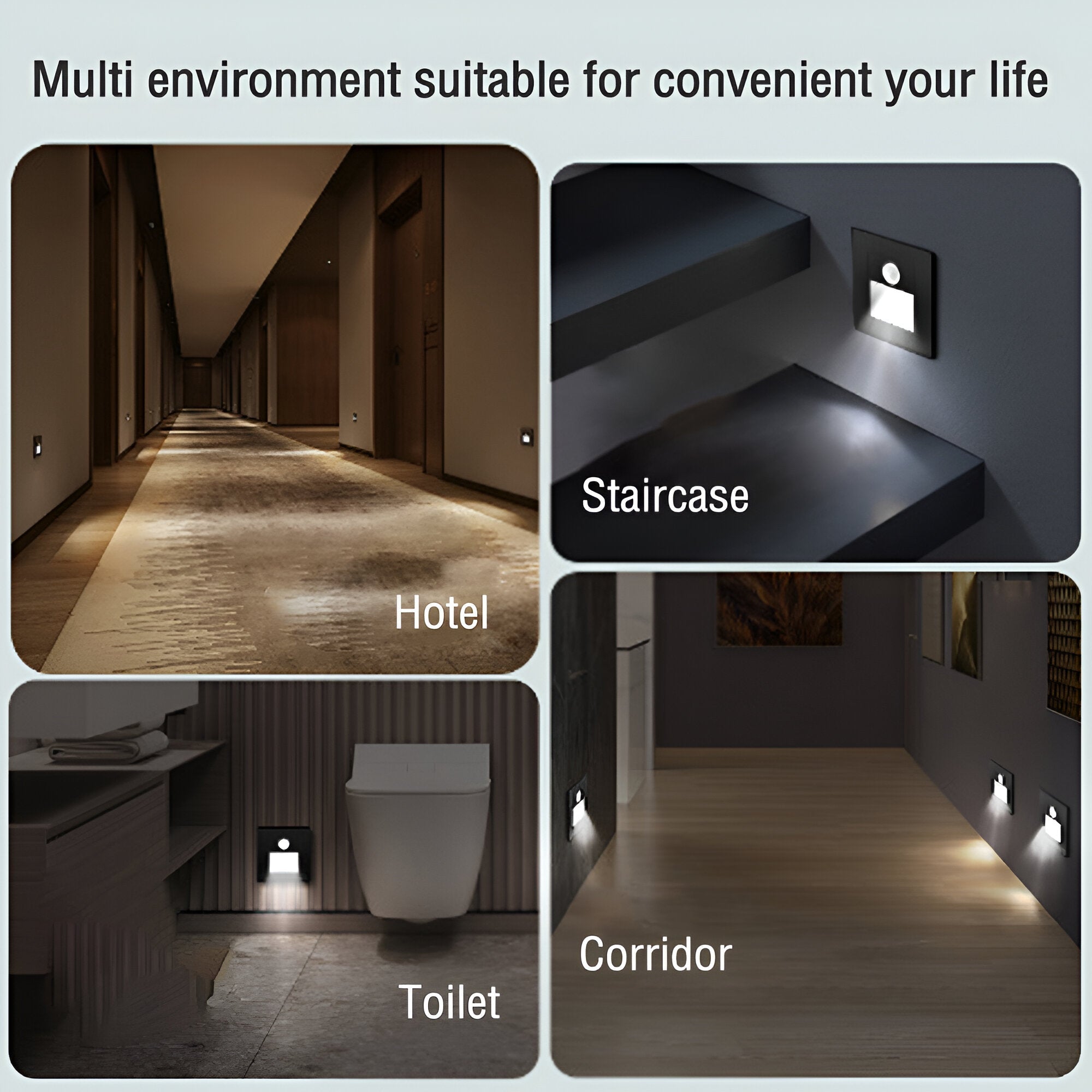 LumiStep Wall Light – LED Wandleuchte mit Bewegungssensor für Flur & Treppenhaus