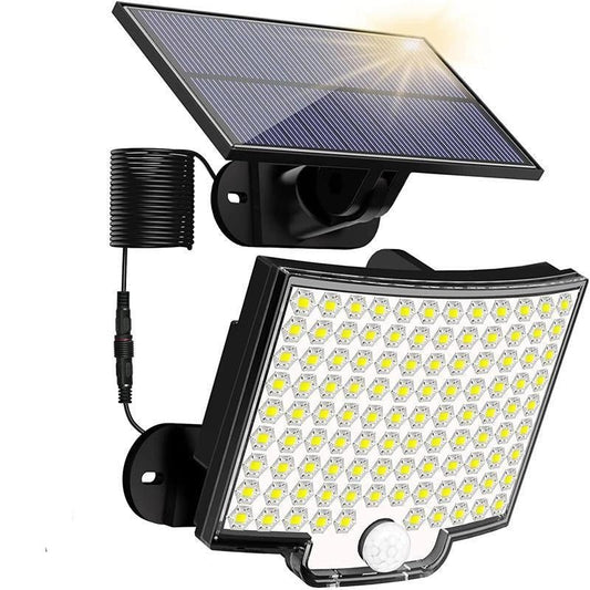 Solaréon Lámpara de seguridad exterior | Lámpara solar de pared impermeable con sensor de movimiento