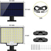 Solaréon Lámpara de seguridad exterior | Lámpara solar de pared impermeable con sensor de movimiento
