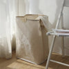 LuxeFold Hamper – Eleganter Wäschekorb aus Baumwolle und Leinen 4