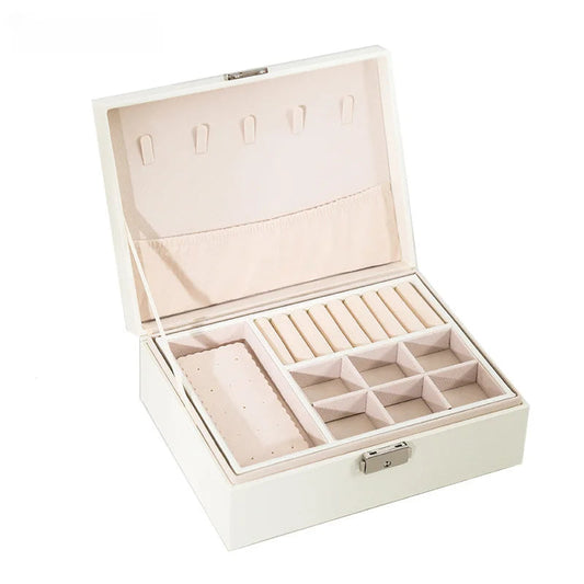 LuxeWood – Schmuckbox aus Holz mit PU-Lederoberfläche
