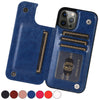 PORTAFOGLIO IN PELLE – Elegante custodia per smartphone con scomparti per carte
