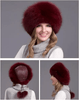 Gorro de invierno FurLuxe de piel natural de zorro | Gorro grueso de piel con orejeras para un look elegante en clima frío