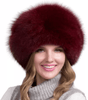 Gorro de invierno FurLuxe de piel natural de zorro | Gorro grueso de piel con orejeras para un look elegante en clima frío