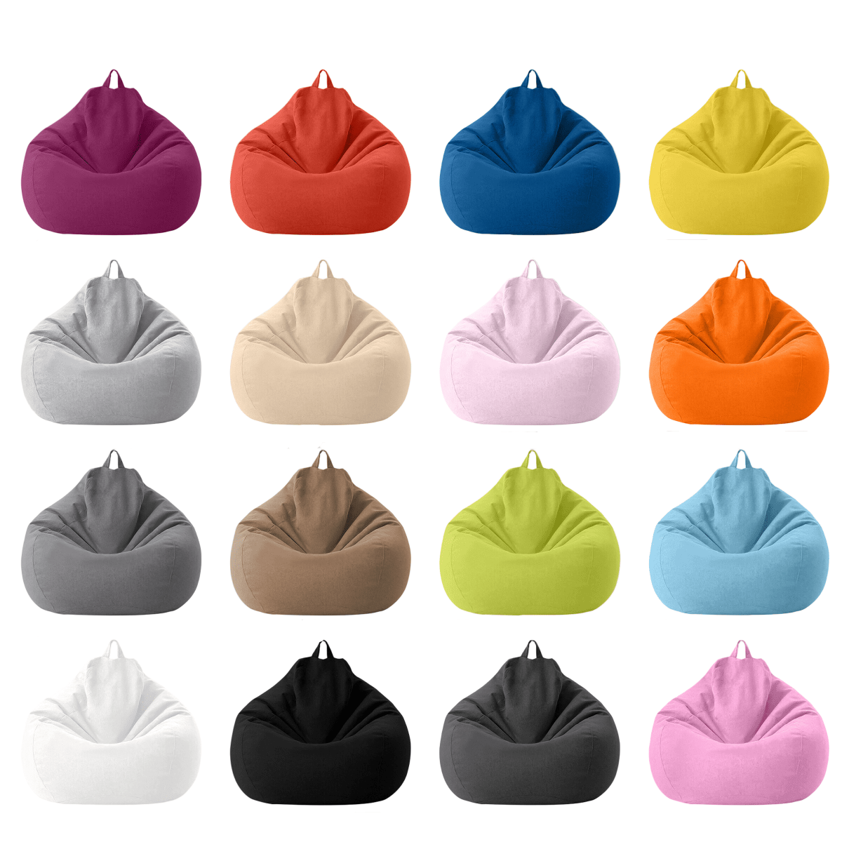 CasaLino – Luxuriöser Leinen Sitzsack mit Füllung