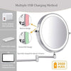 MAGNIFILUX – LED Magnifying Mirror with Adjustable Lighting and Rechargeable Battery 5