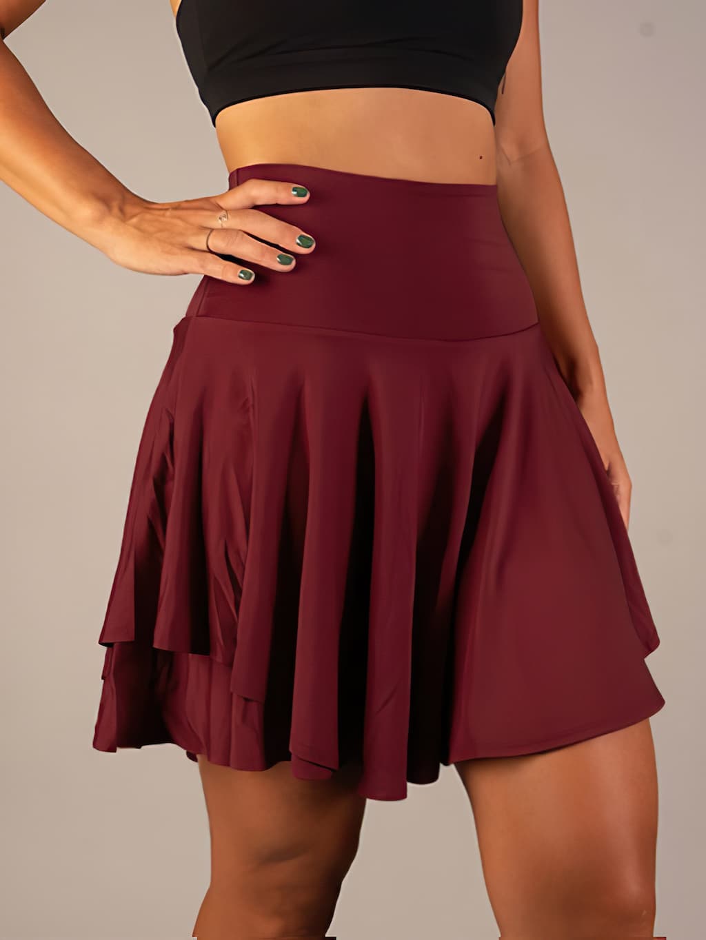 Falda MAJA – Falda de tenis funcional para mujer con pantalones cortos integrados y bolsillos