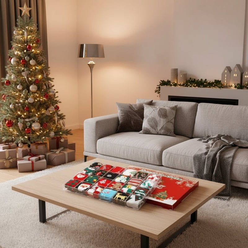 SOCKBLISS 2025 – 24-tägiger Adventskalender mit Weihnachtssocken für Erwachsene