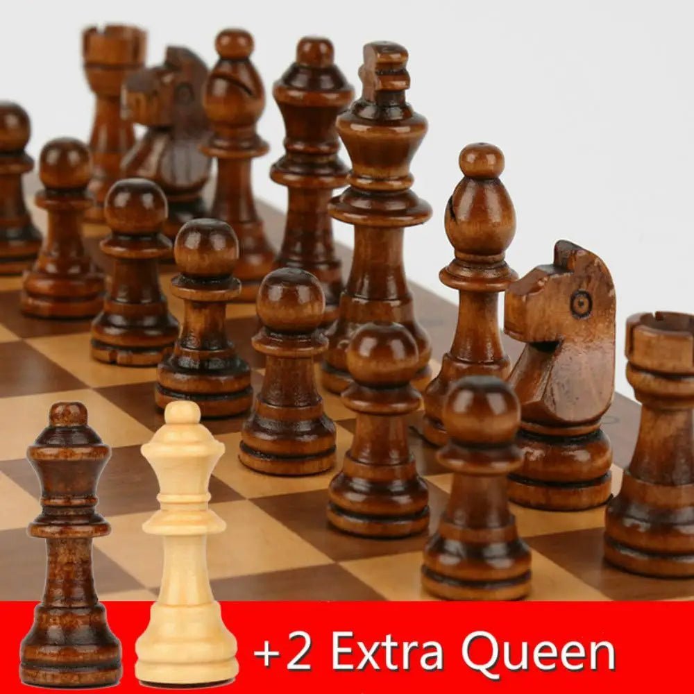 MINDORIS – Elegantes magnetisches Schachset aus Holz mit 39 cm großem Klappbrett 3