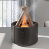 AuroMist Ultraschall-Flammen-Luftbefeuchter | Gemütlicher Luftbefeuchter mit Lagerfeuerlicht und Aromatherapie-Funktion