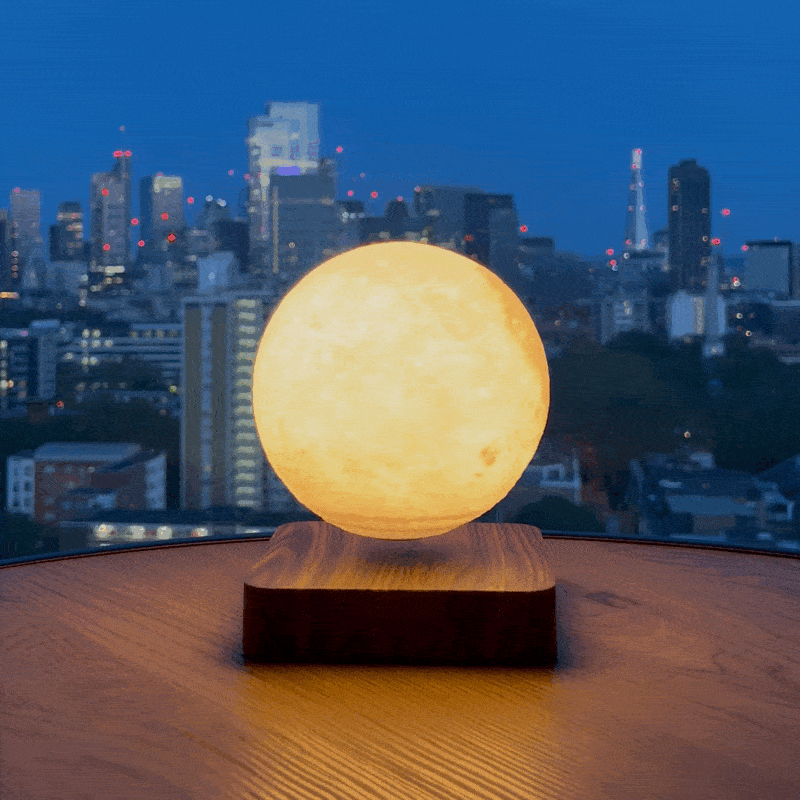 MOONFLOAT – Lámpara lunar flotante con cambio de color LED para una atmósfera relajante