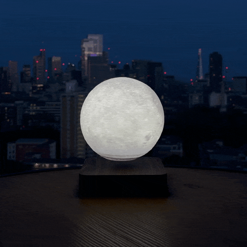 MOONFLOAT – Lámpara lunar flotante con cambio de color LED para una atmósfera relajante