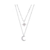 COLLAR MOONSHINE – Collar doble con colgante de luna para una elegancia romántica