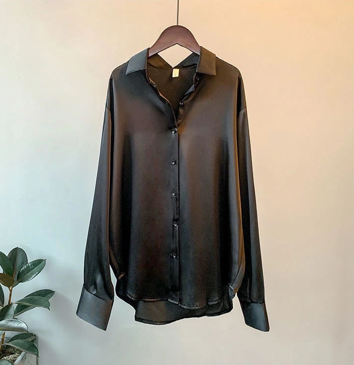 MYRA SILK – Elegante blusa de seda para mujer – Lujosa y versátil para oficina y eventos