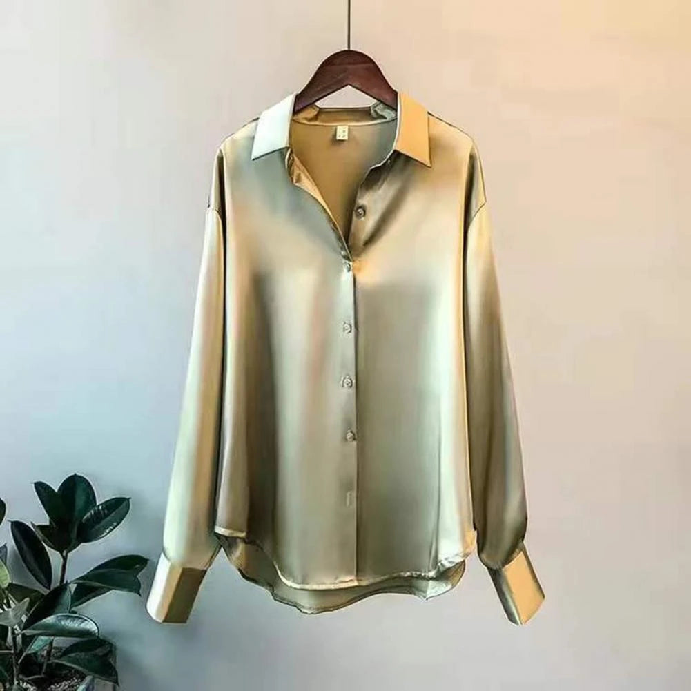 MYRA SILK – Elegante blusa de seda para mujer – Lujosa y versátil para oficina y eventos