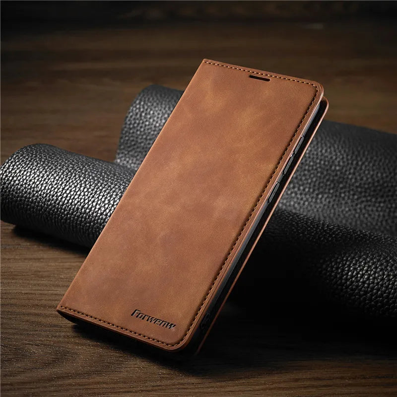 MAGNETCASE – Custodia in pelle magnetica per iPhone con protezione dagli urti
