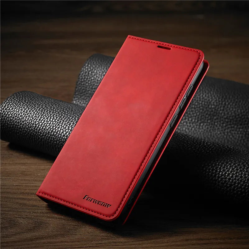MAGNETCASE – Custodia in pelle magnetica per iPhone con protezione dagli urti