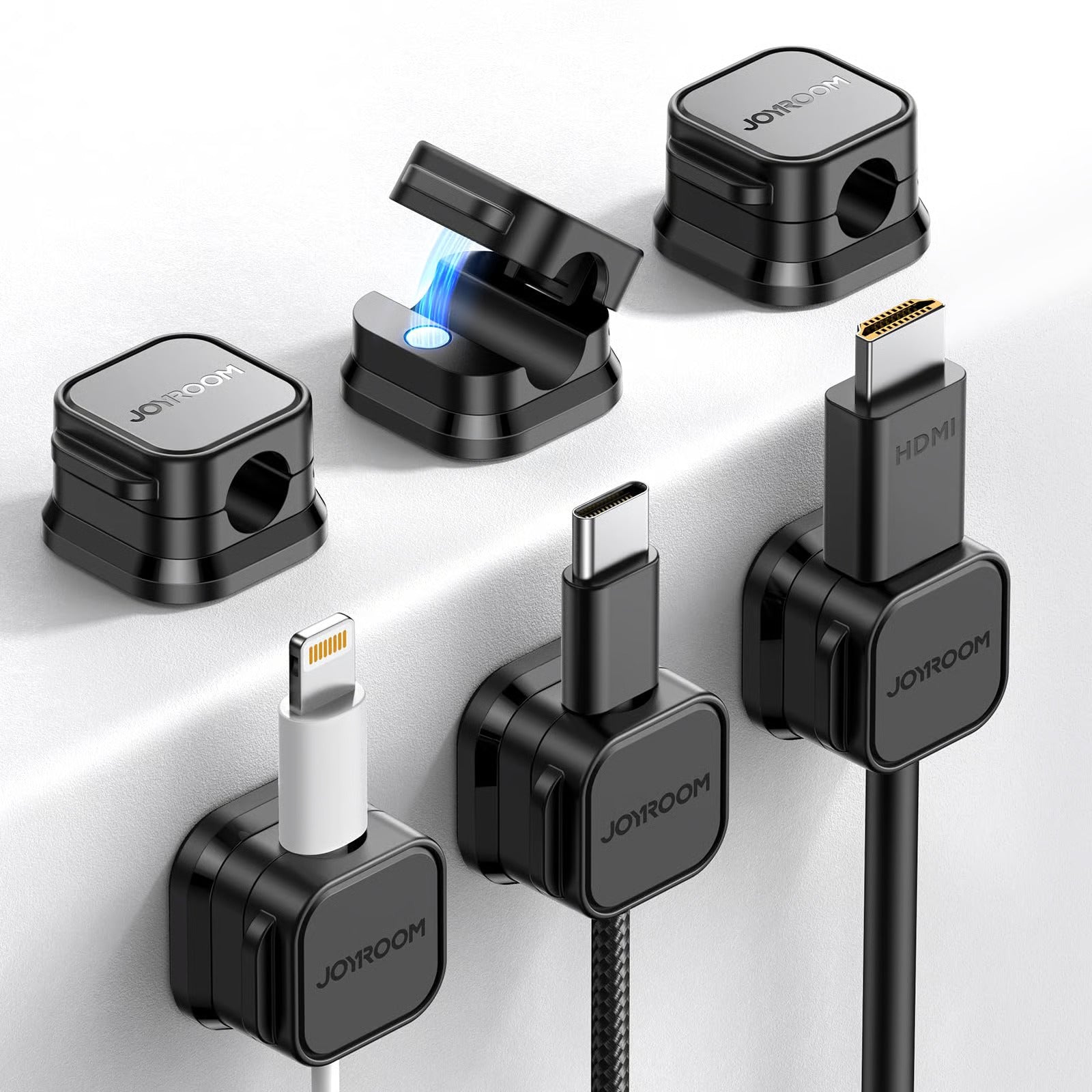 CORDMATE – Magnetischer Kabelorganisator 3er Set für Schreibtisch & Zuhause