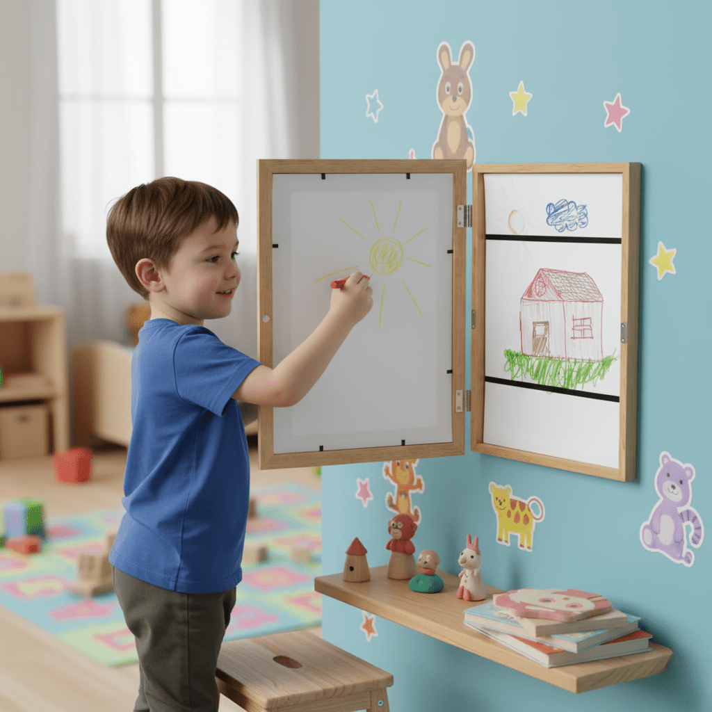 MEIN ERSTER ANZIEH-RAHMEN – Montessori Lernspielzeug für Selbstständigkeit & Feinmotorik bei Kindern