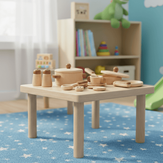 CooknTimber – Kinderküche aus Holz im Baumstamm-Design