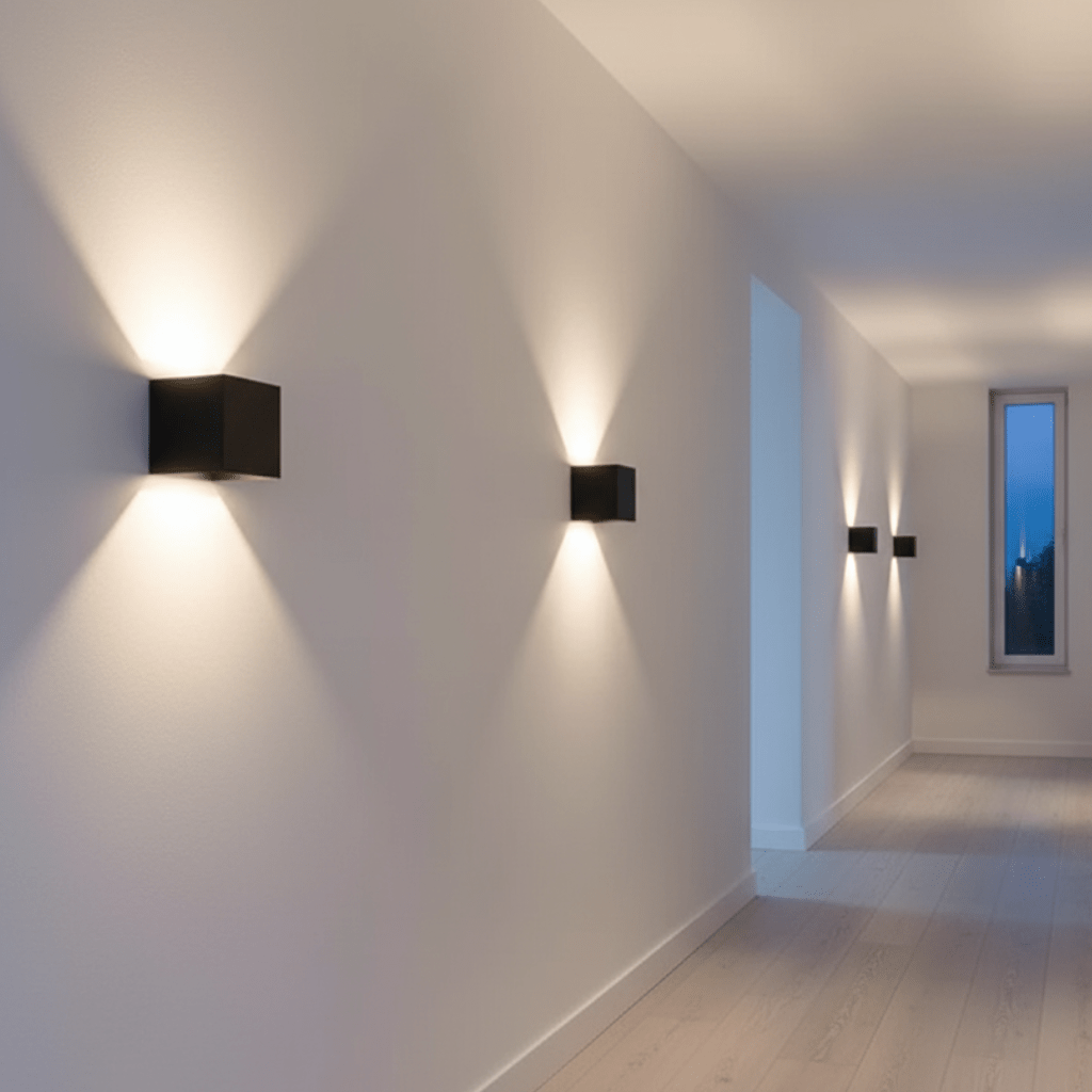 LUXSQUARE – Moderne wasserdichte LED-Wandleuchte IP65 aus Aluminium
