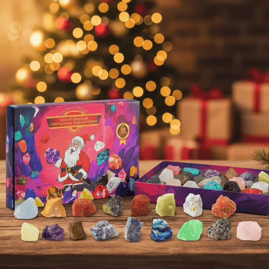 CRYSTALGEMS – Magischer Edelstein-Adventskalender mit 24 Naturkristallen