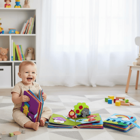 CurioSense Baby Board – Sensorisches Montessori-Spielbrett für frühe Entwicklung