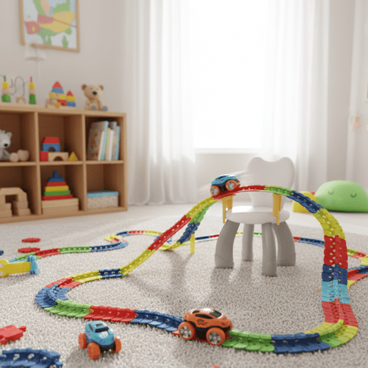 TRACKRACE – Flexible Rennbahn für fantasievolle Autorennen