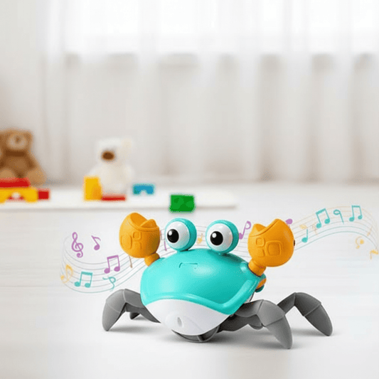MoveeCrab – Interaktive Krabbelhilfe mit Musik & Licht für Babys