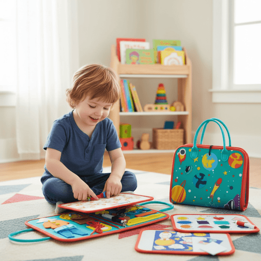 WonderFolio – Interaktives Montessori-Buch zur Förderung von Motorik & Sinne