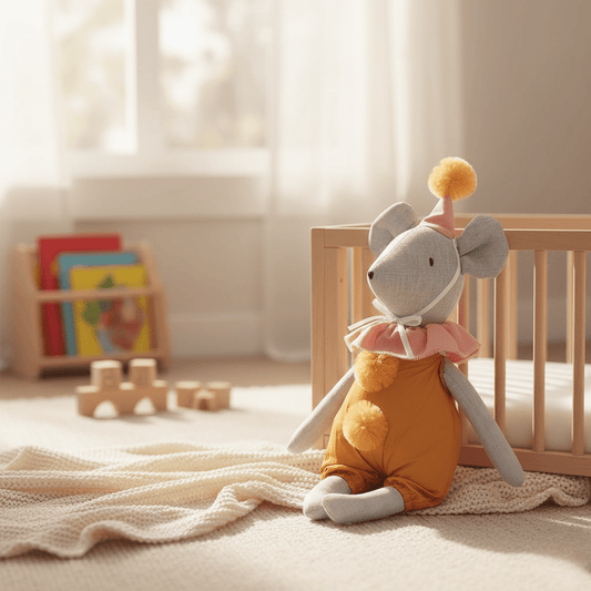 MÖSSBUN – Nordische Maus-Hasenpuppe aus Baumwolle und Hanf für festliche Heimdekoration